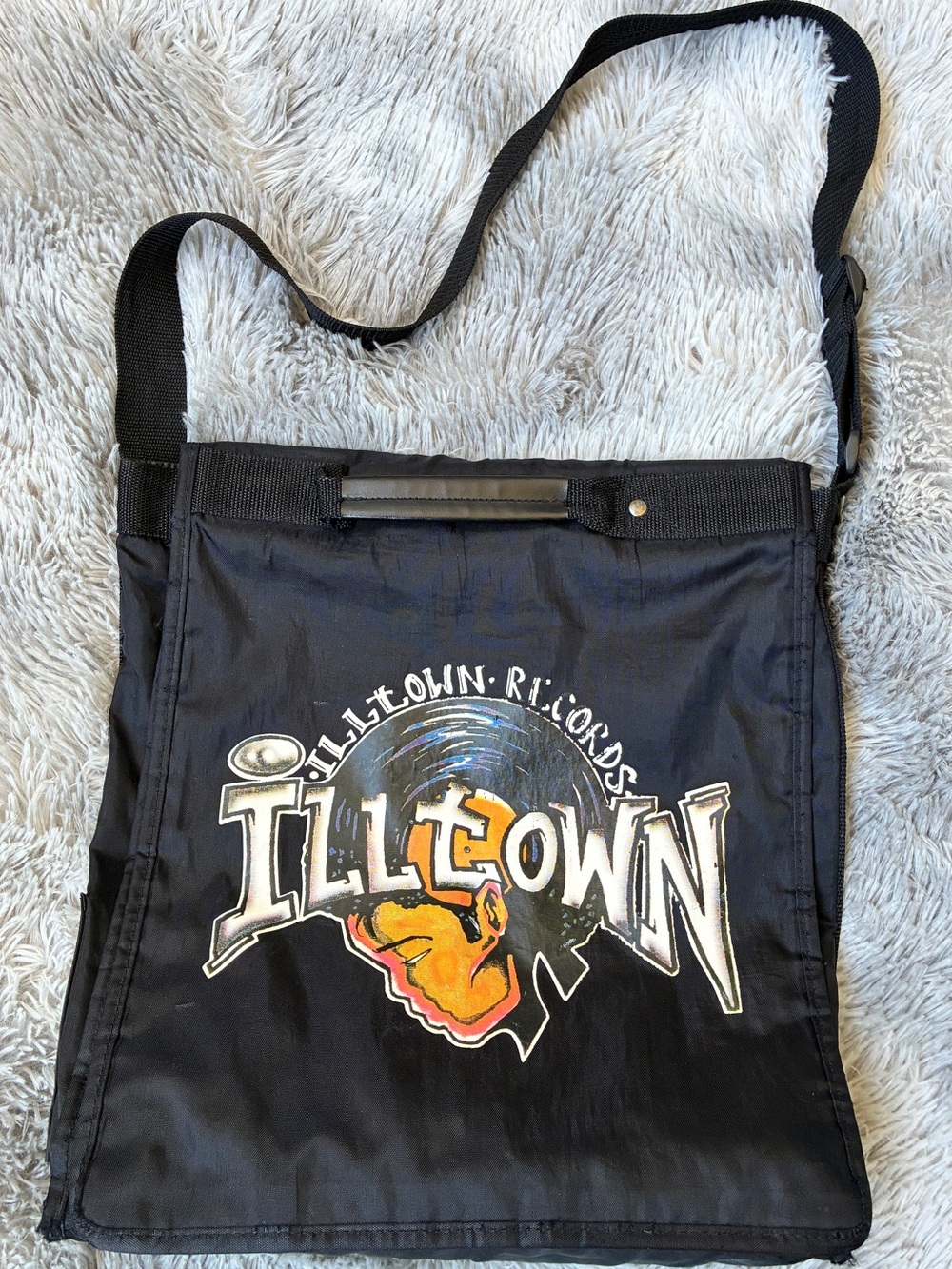 Vintage 90s Illtown Records DJ Record Messenger bag
